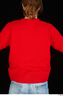 Ricky Rascal casual dressed red sweater upper body 0005.jpg